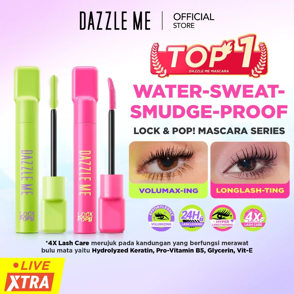 DAZZLE ME Lock & Pop! Duo Mascara Series VoluMAX-ing